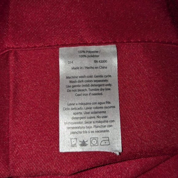 Vintage 60" Solid Wine Burgundy Window Valance Drapes Curtain Drapery Kmart - Picture 3 of 4